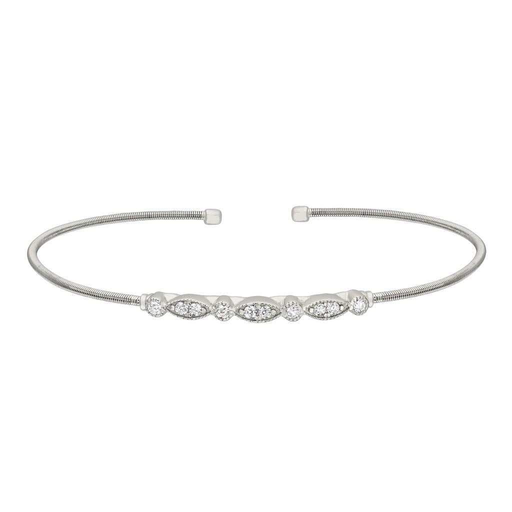 Sterling Silver Cable Cuff Bracelet