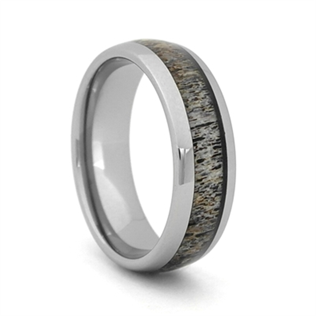 Antler Wedding Band