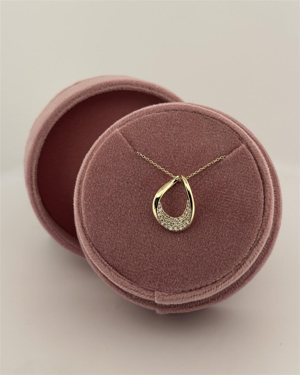 Yellow Gold Diamond Accented Necklace