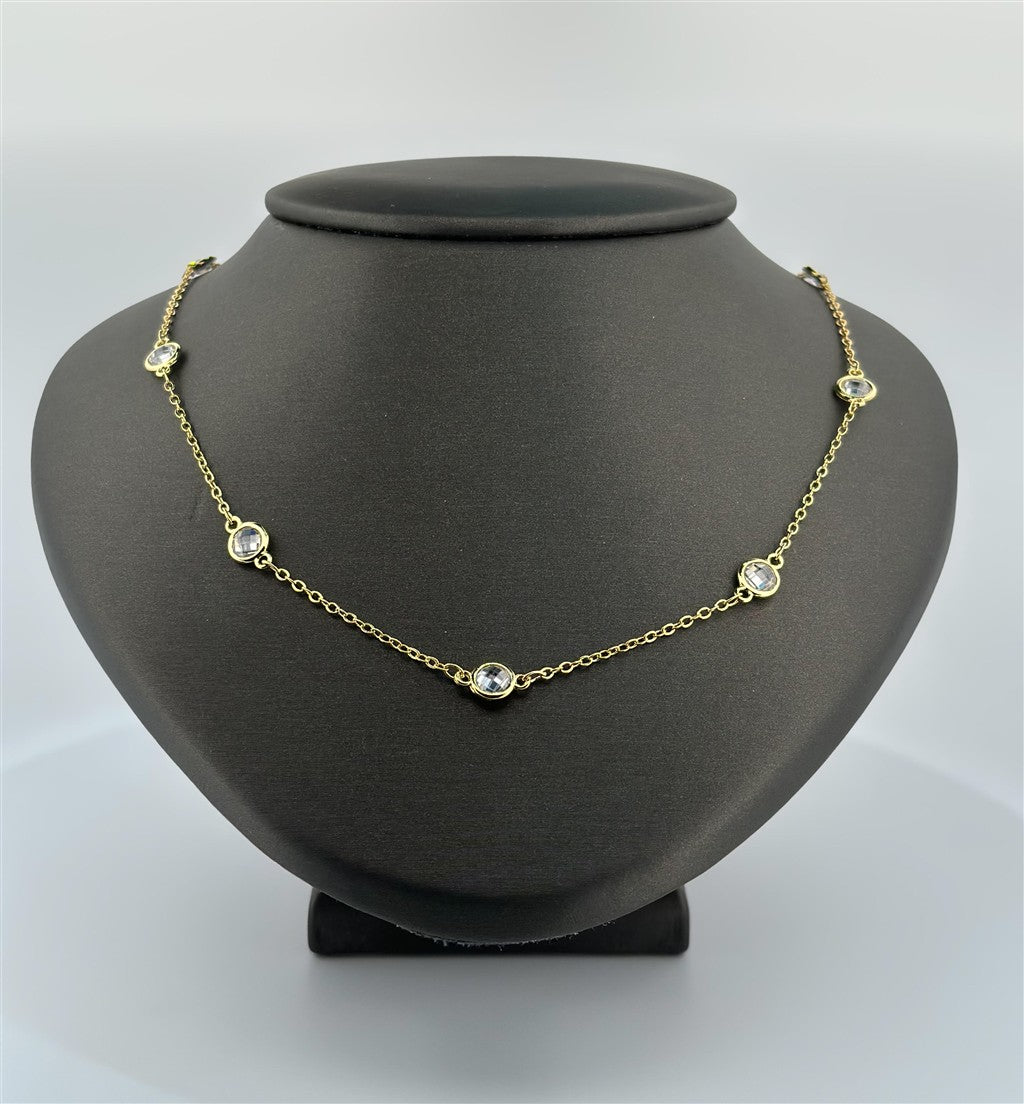 Gold Filled CZ Necklace
