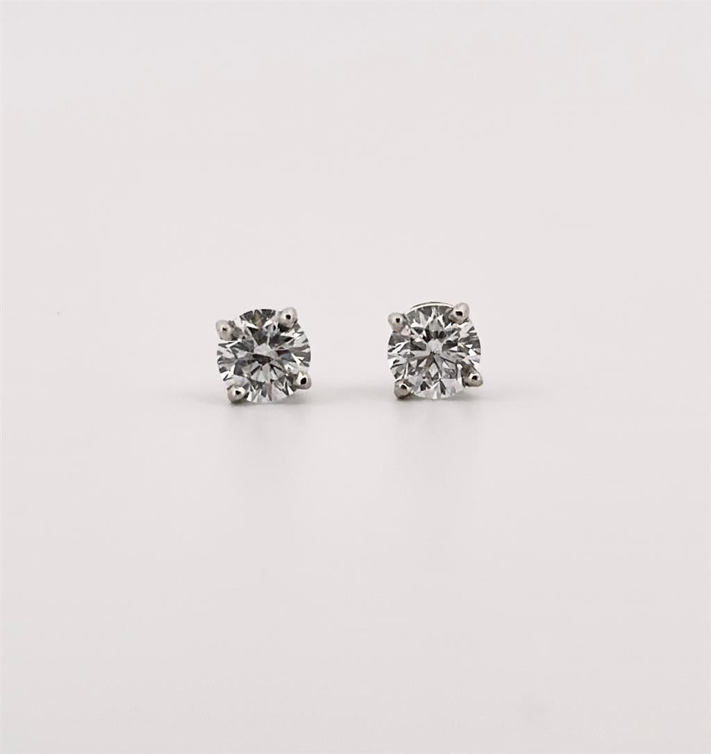 White Gold Lab Grown Diamond Earrings