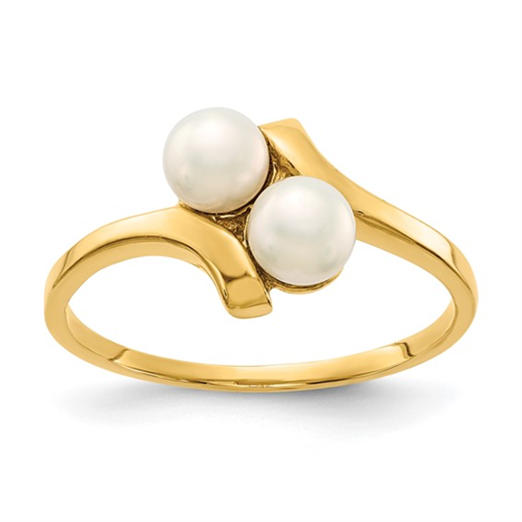 Yellow Gold Pearl Ring