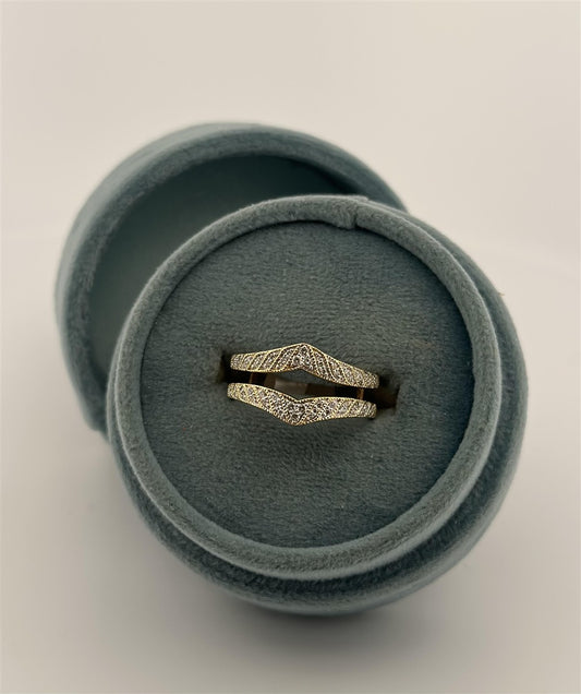 Yellow Gold Diamond Ring Guard