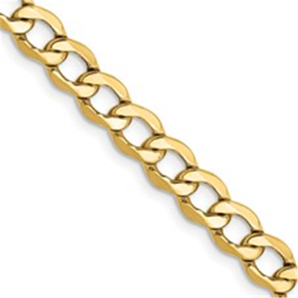 Yellow Gold 24" Curb Link Chain