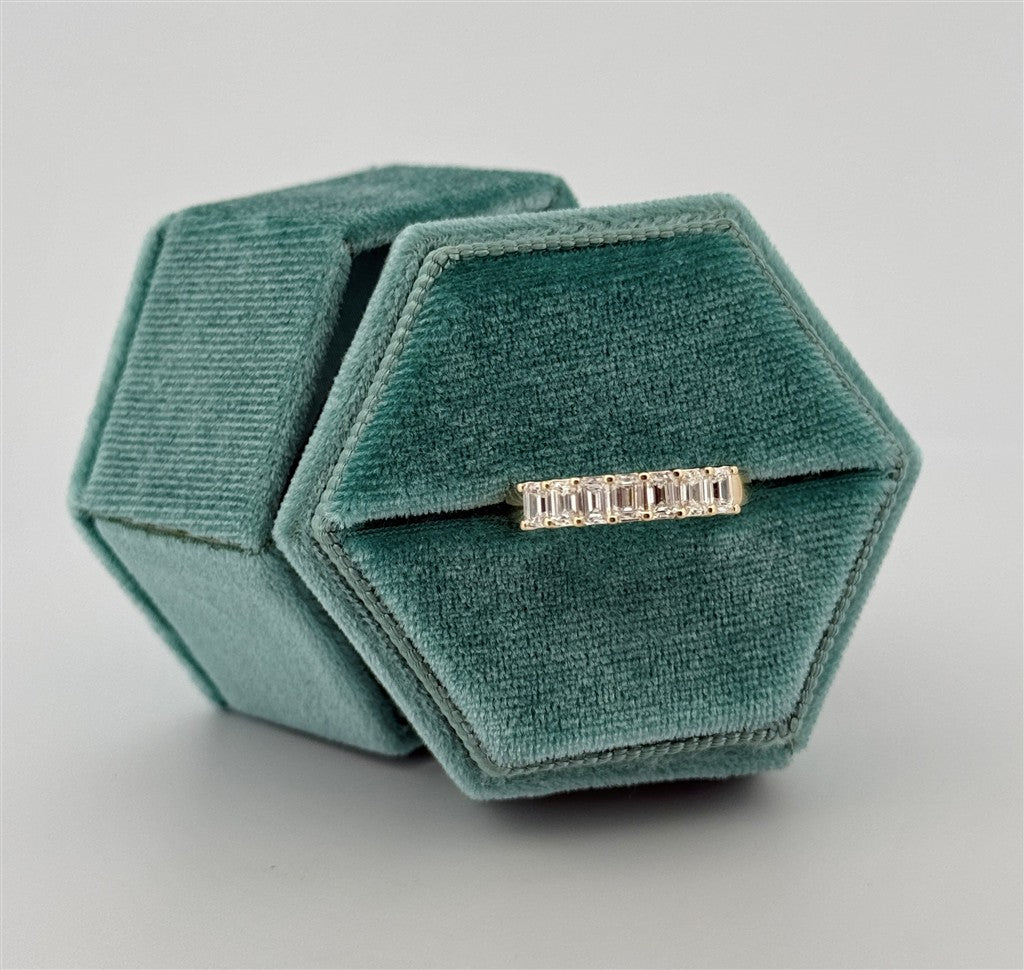 Yellow Gold Lab Diamond Band