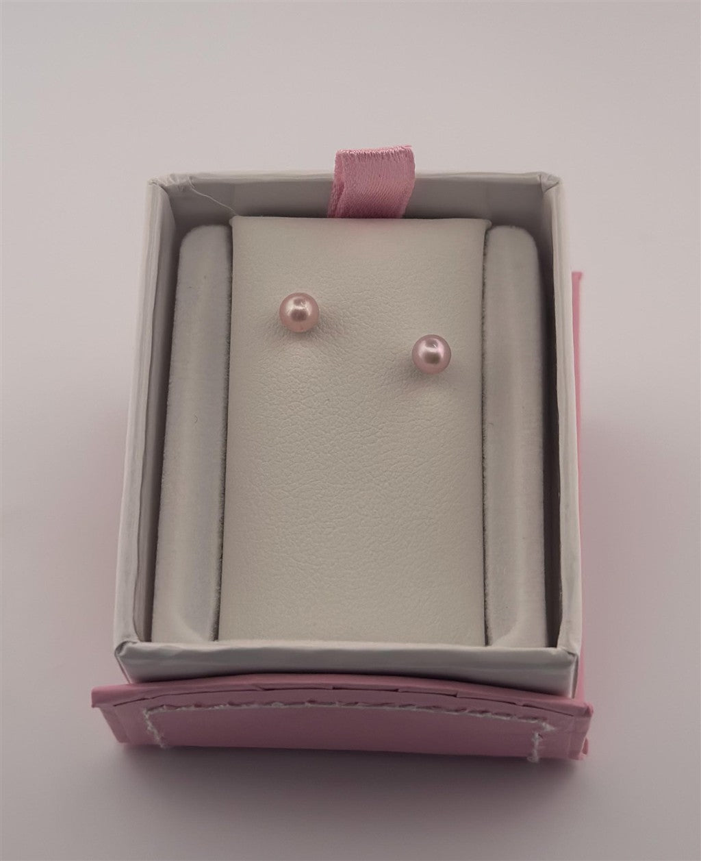 Sterling Silver Pink Pearl Earrings