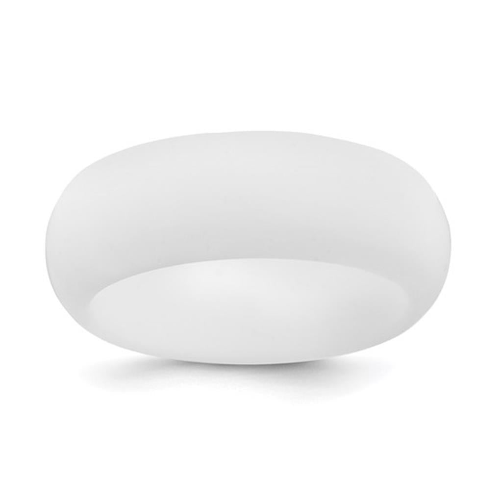 White Silicone Wedding Band