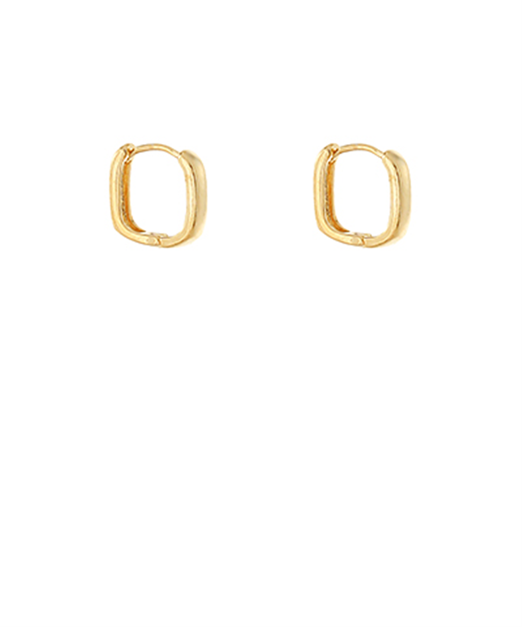 Trendy Square Huggie Hoop Earrings