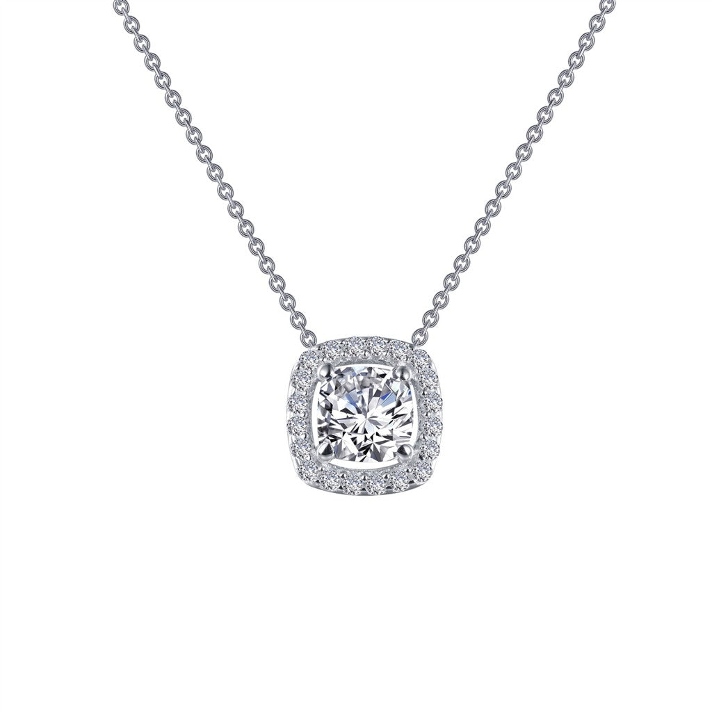 Lafonn Cushion Halo Style Necklace
