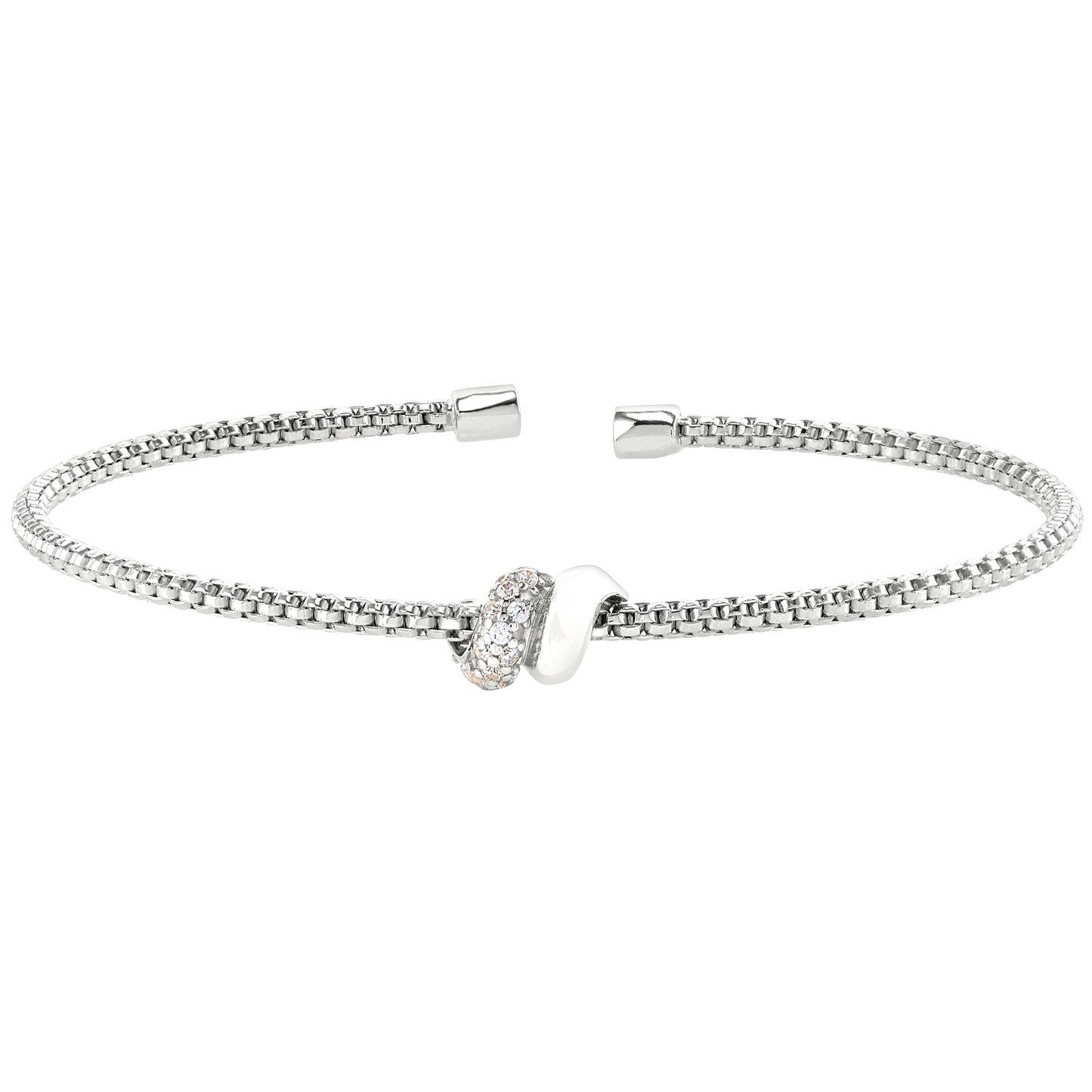 Sterling Silver Cuff Link Bracelet