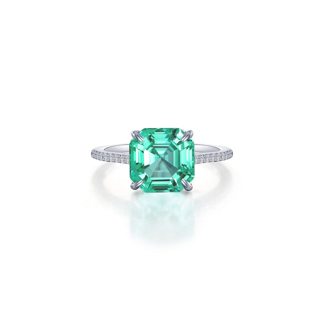 Lafonn Green Sapphire Solitaire Ring