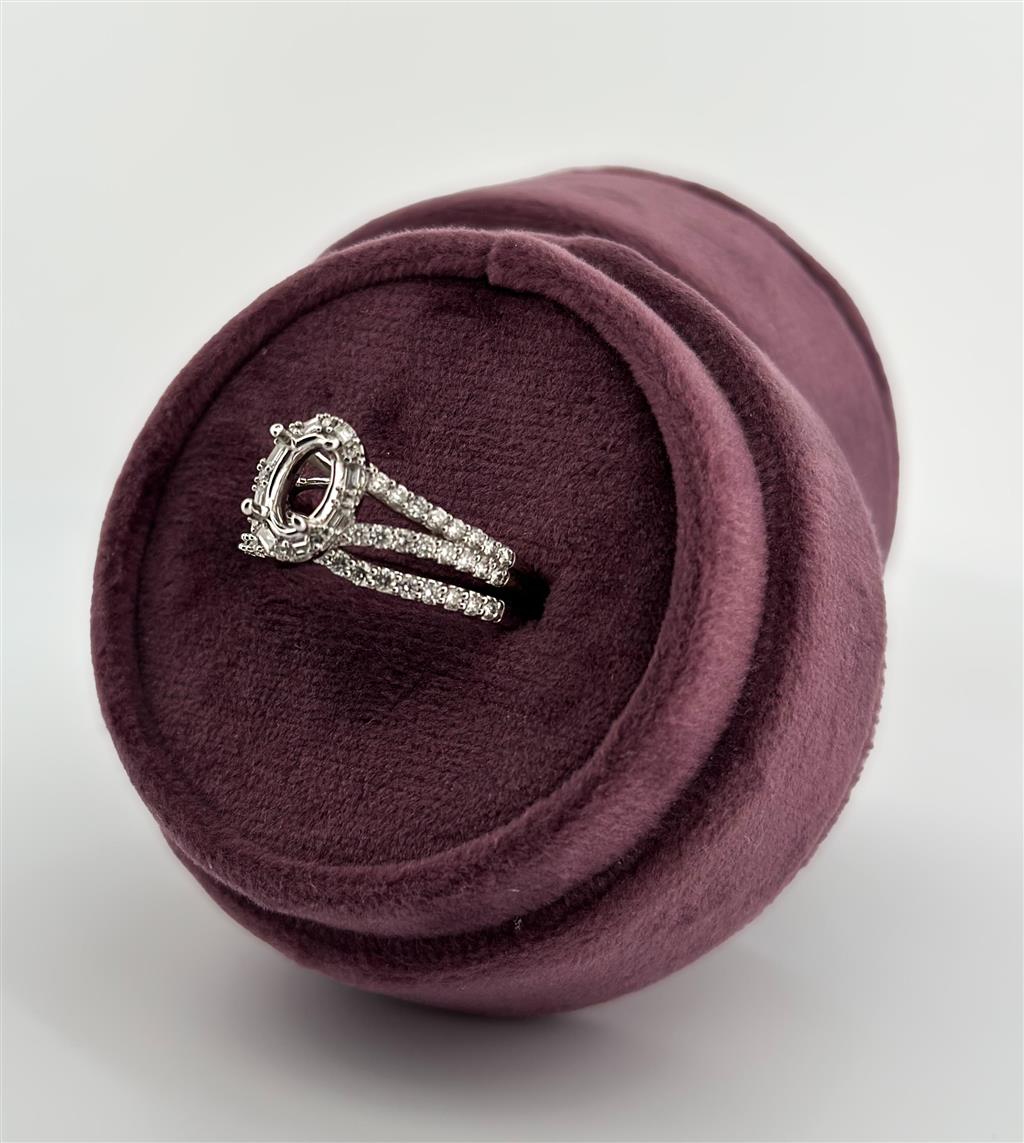 White Gold Diamond Semi Mount