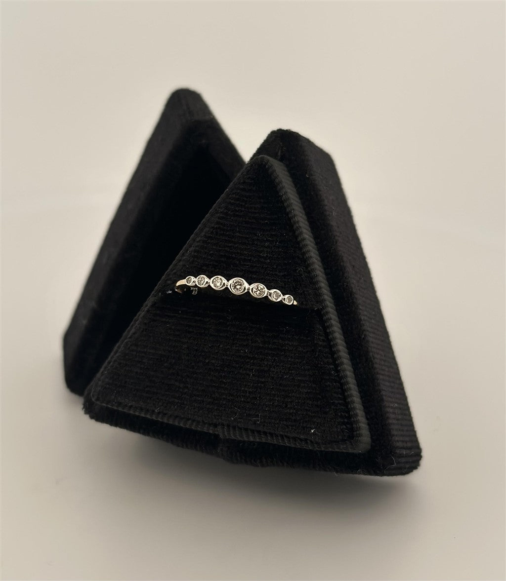 Yellow Gold Bezel Set Diamond Ring