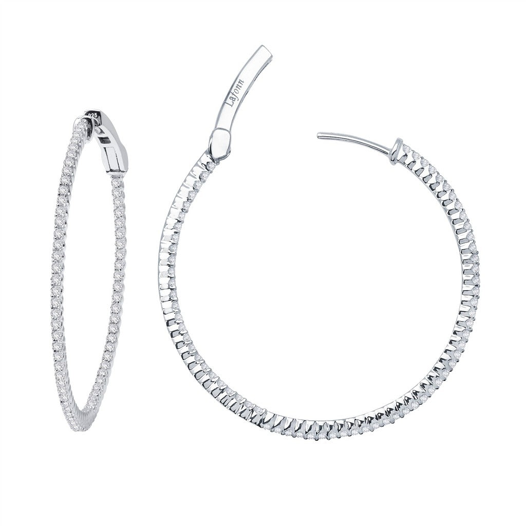 Lafonn 1.84 CTW Hoop Earrings