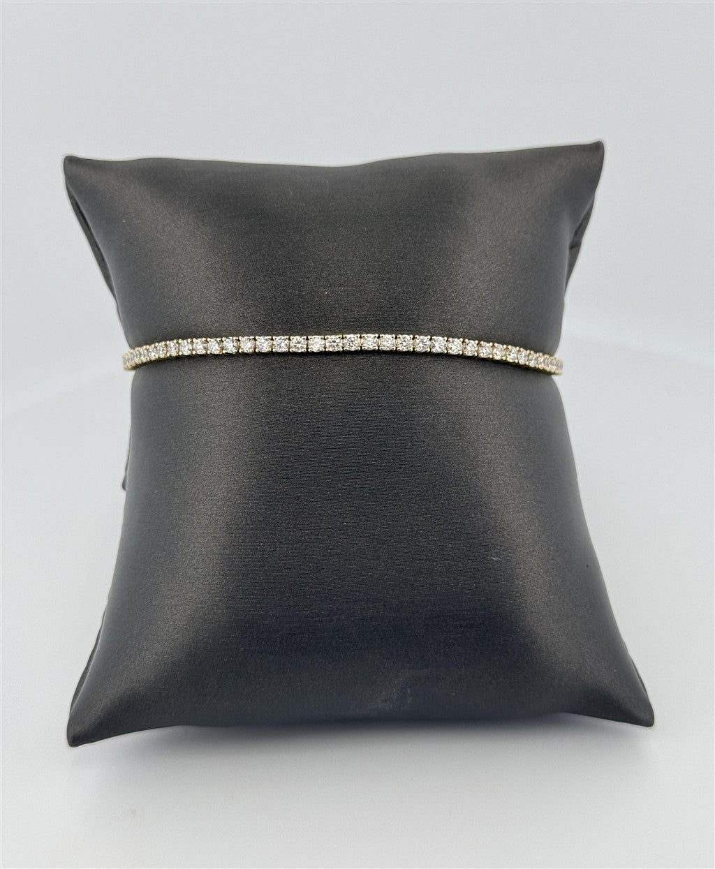 Yellow Gold 3.02 Carat Lab Diamond Bracelet