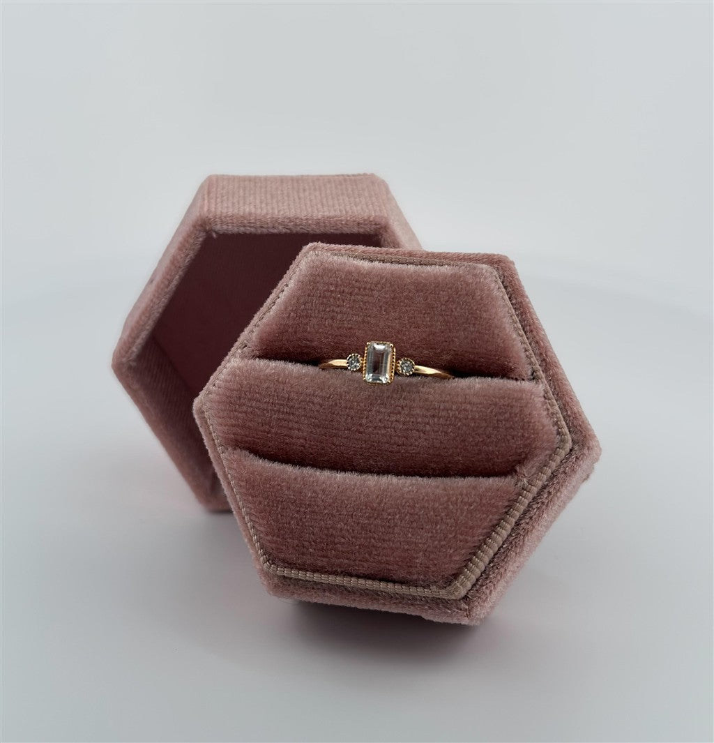 White Gold White Sapphire Ring