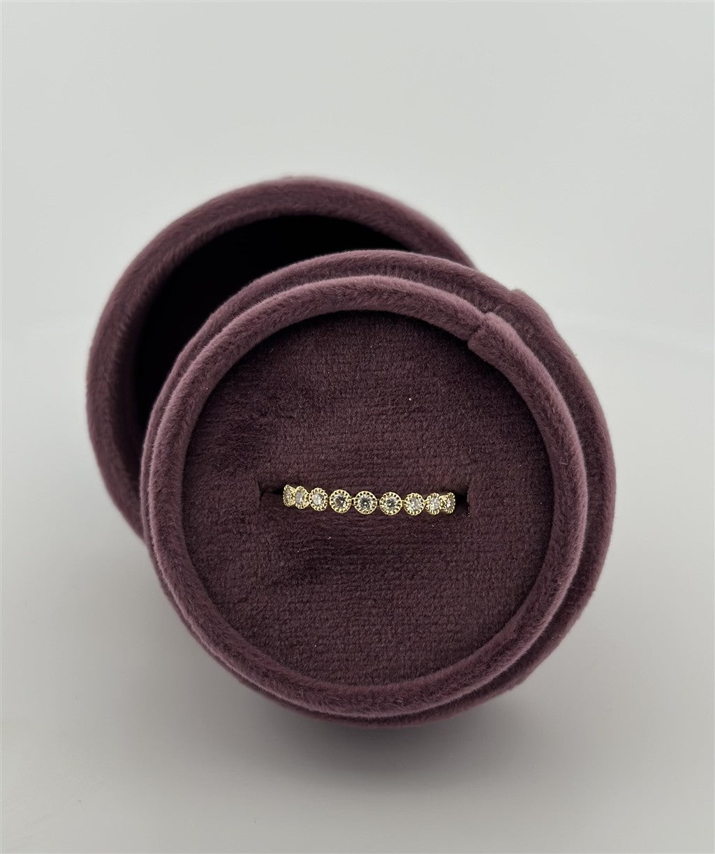Yellow Gold Vintage Inspired Stackable Ring