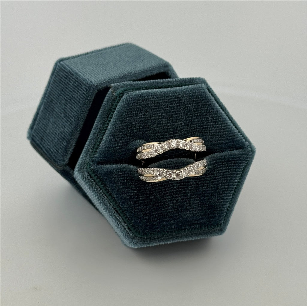 Yellow Gold Lab Grown Diamond Ring Guard