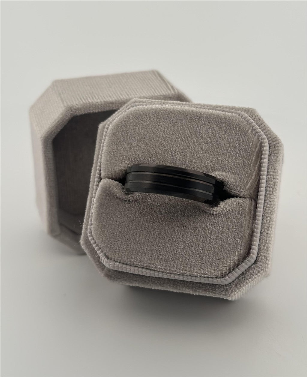 Black Cobalt Alternative Metal Wedding Band