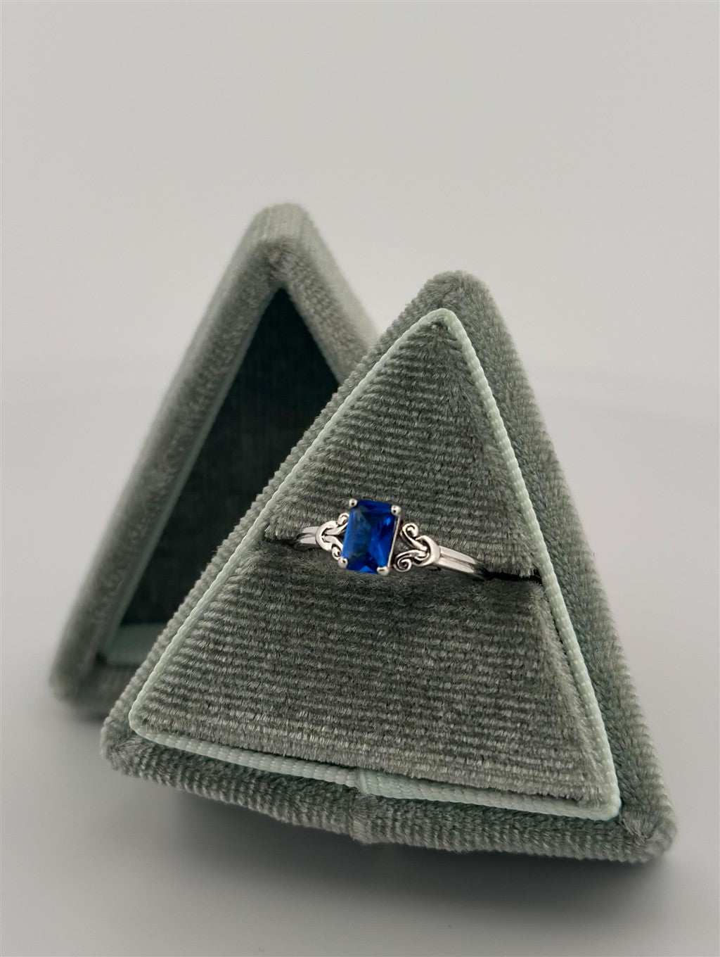 Childrens Sterling Silver September Birthstone Ring
