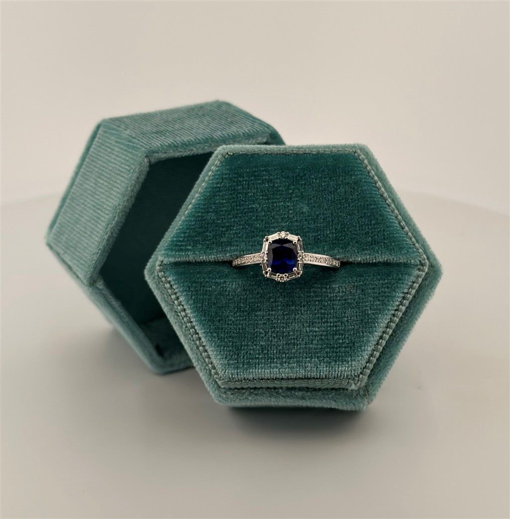 White Gold Sapphire Ring