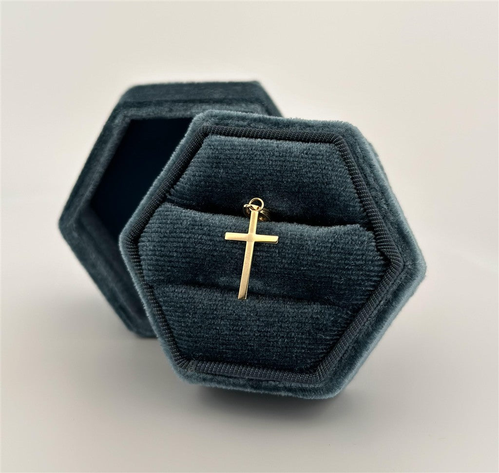 Yellow Gold Cross Charm