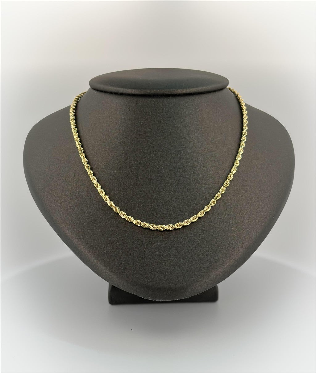 Yellow Gold 18" Rope Chain