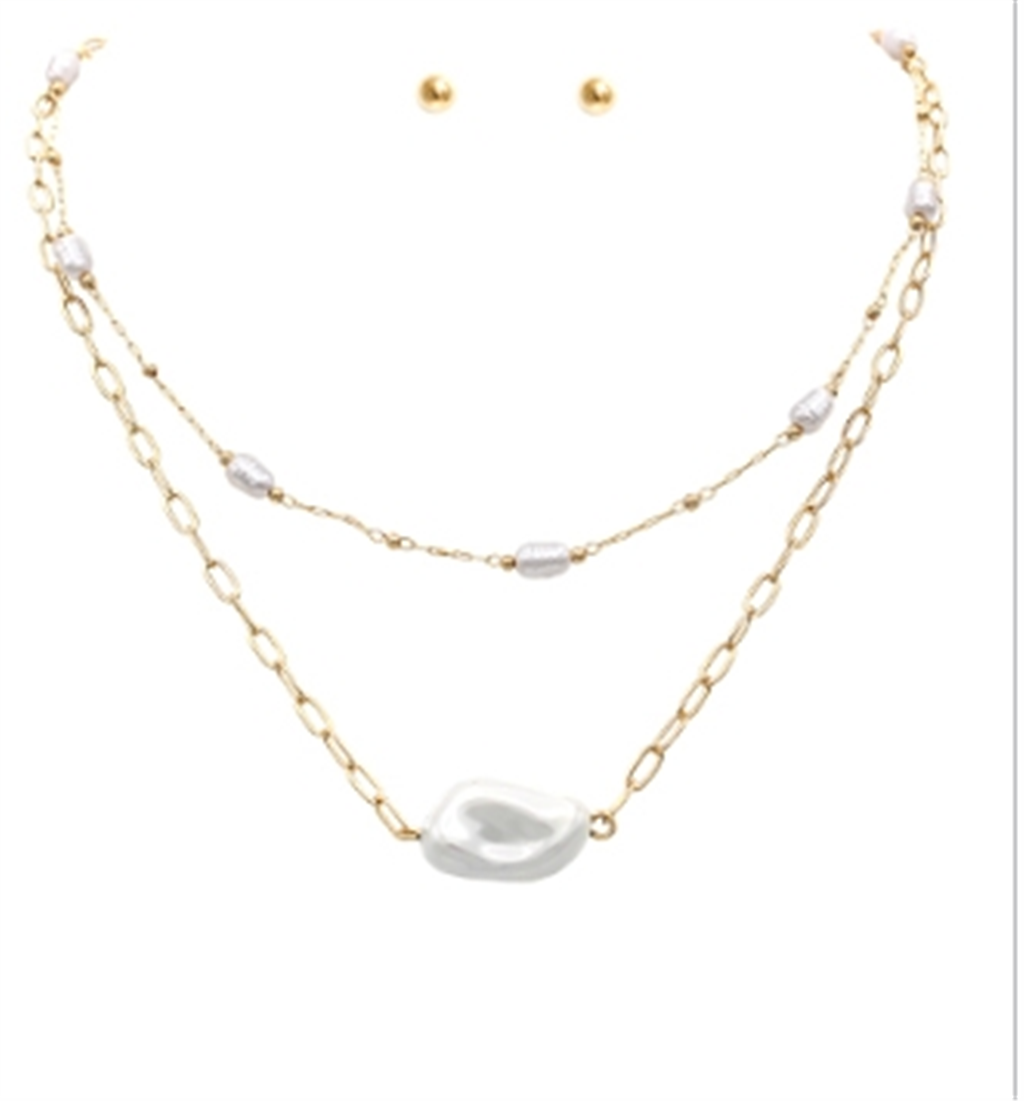 Pearl Necklace Set