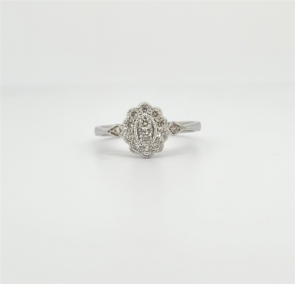 White Gold Diamond Fashion Ring
