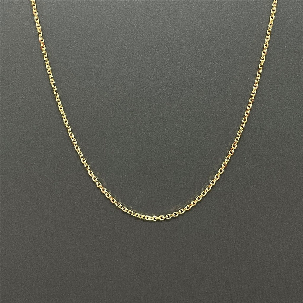 Yellow Gold 16" Cable Chain