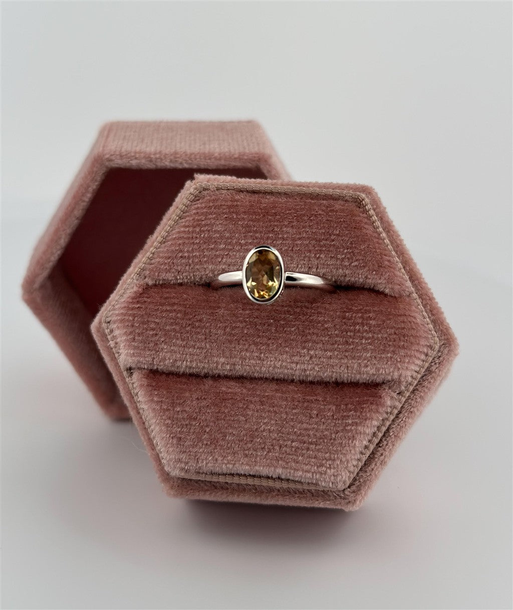 Sterling Silver Citrine Ring