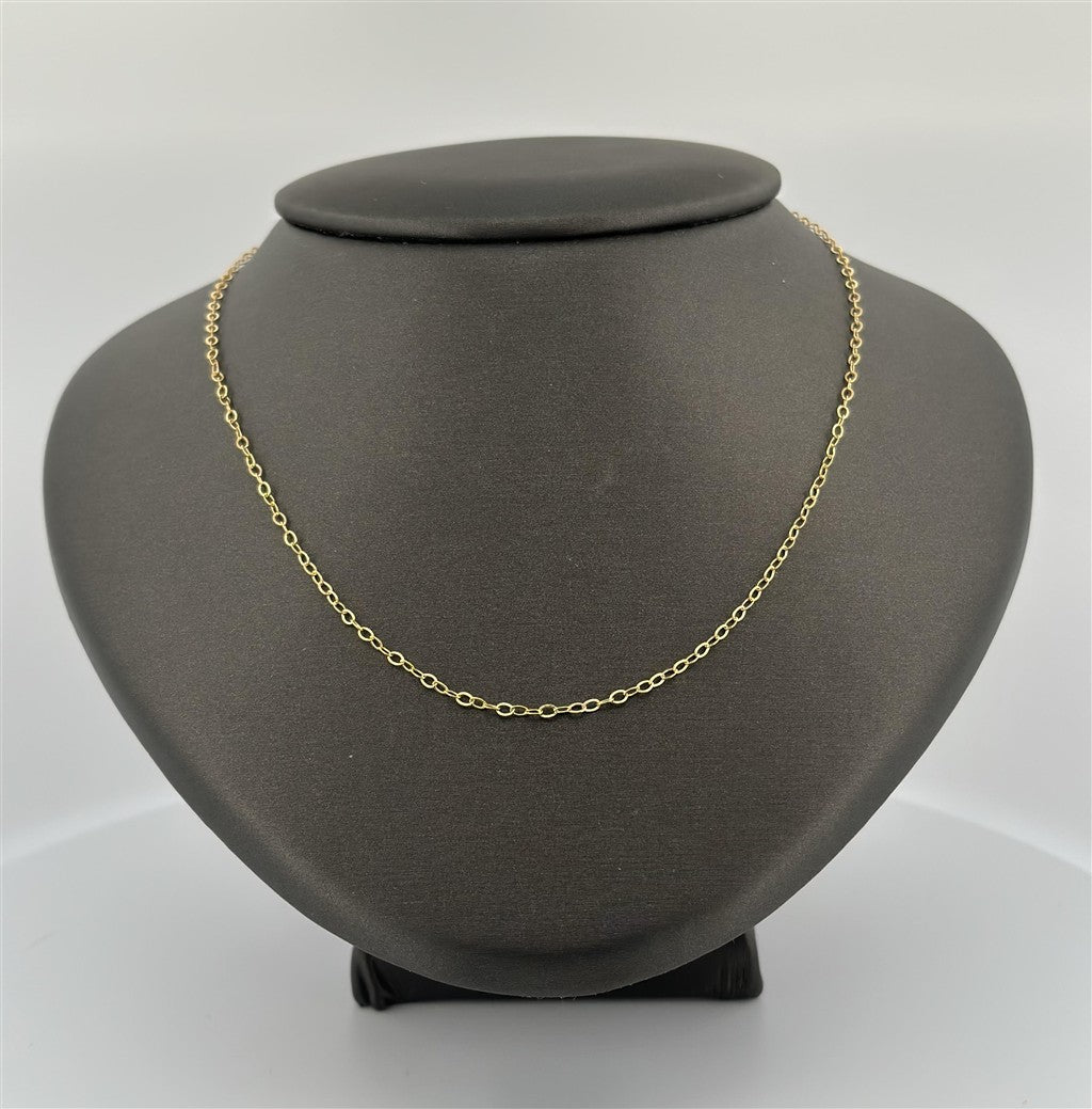 Gold Filled 18" Flat Cable Chain