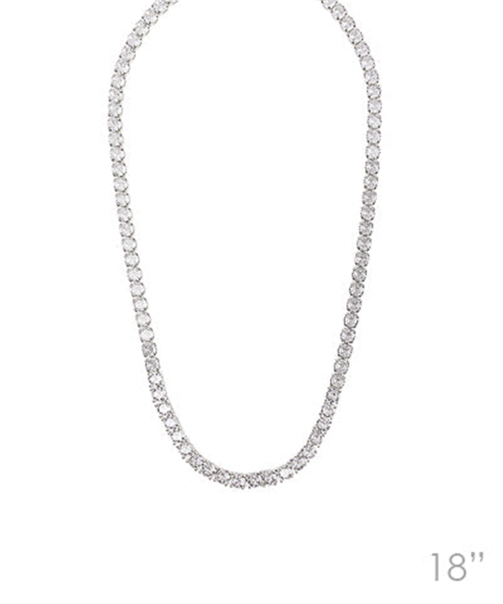 Trendy 18" Tennis Necklace