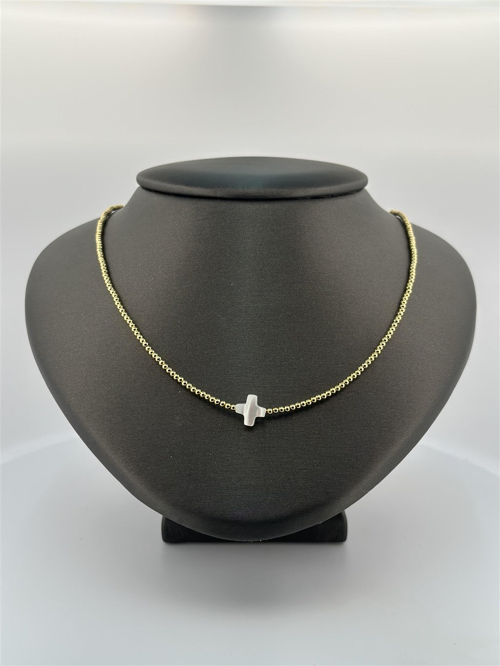 Trendy White Cross Necklace