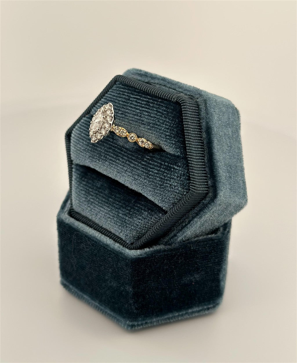 Yellow Gold Vintage Style Engagement Ring