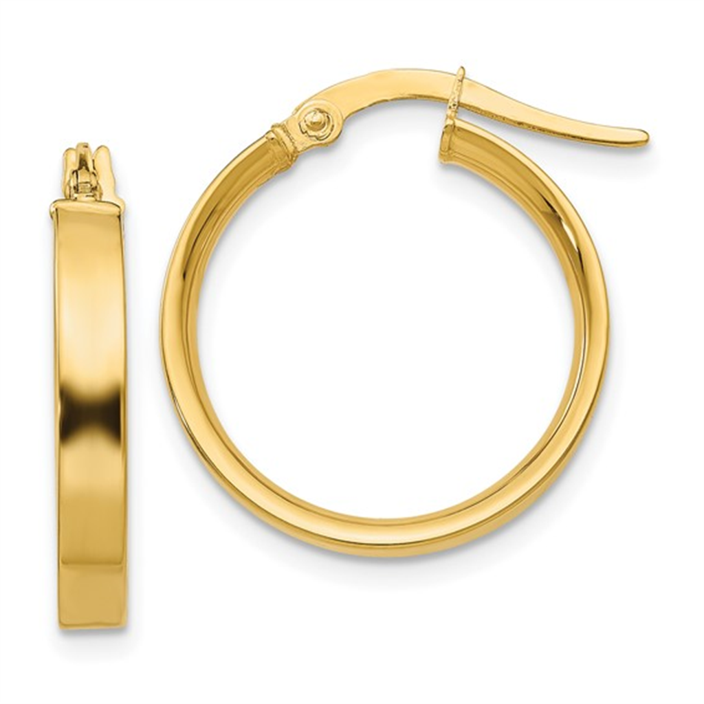 Yellow Gold Hoop Earrings