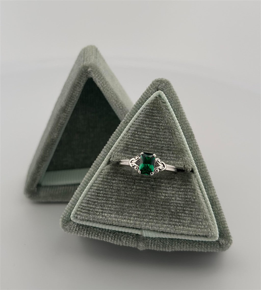 Childrens Sterling Silver May Birthstone Ring