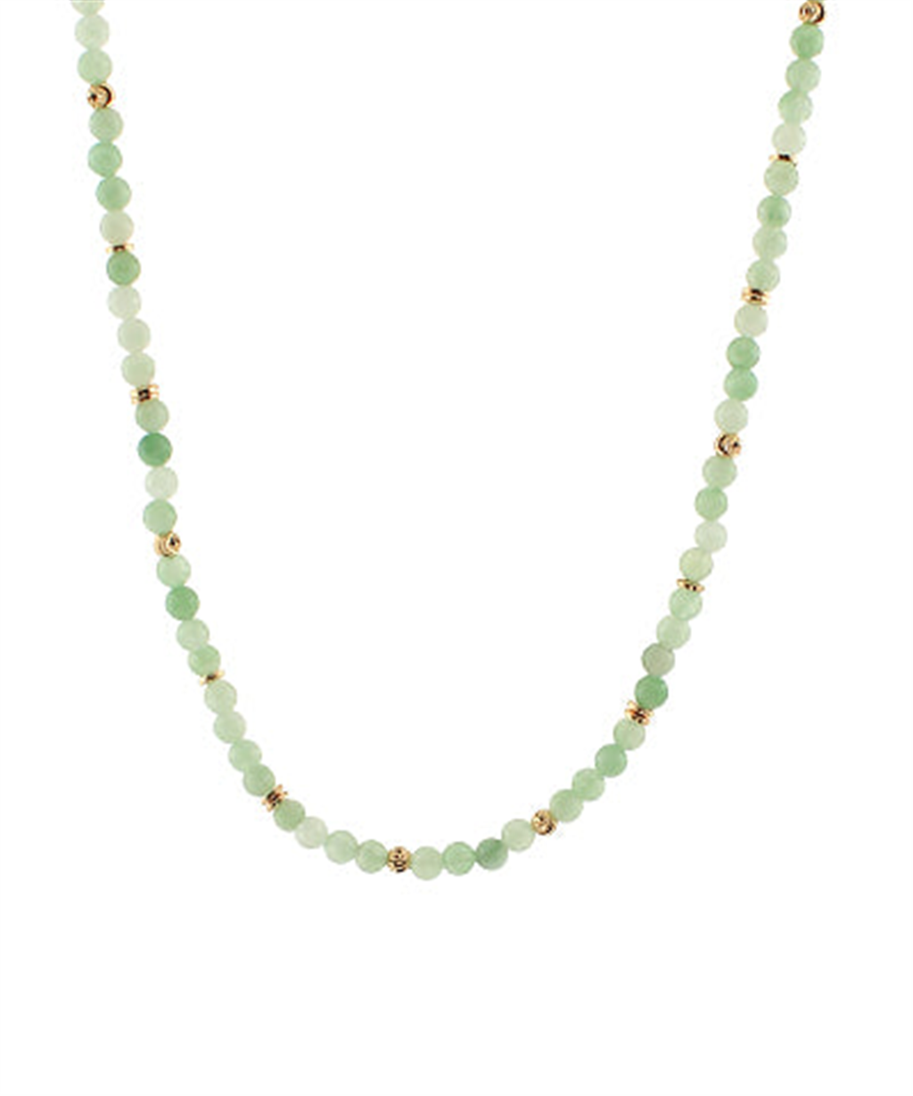 Mint Green Beaded Necklace
