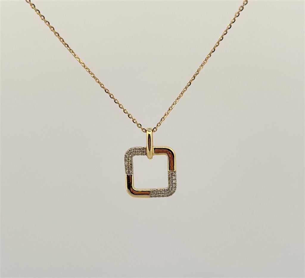 Yellow Gold Diamond Necklace
