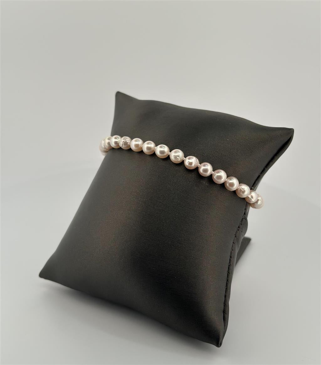 Sterling Silver Pearl Bracelet