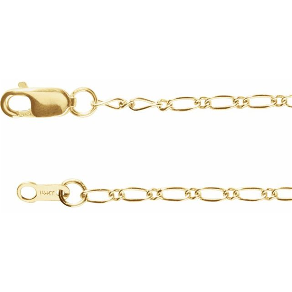 Gold Filled 18" Figaro Chain