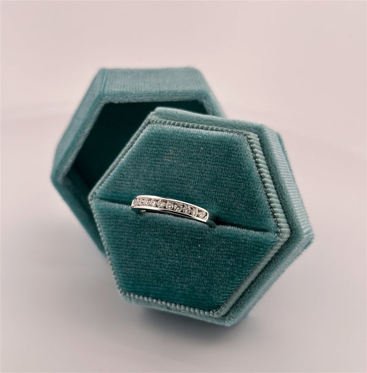 White Gold Channel Set Diamond Ring