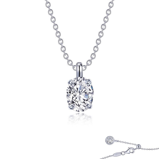 Lafonn Oval Solitaire Necklace