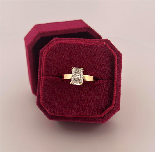 Yellow Gold Lab Diamond Engagement Ring