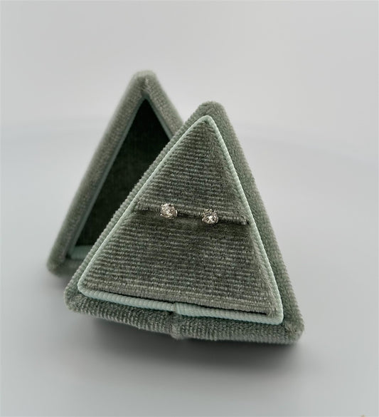 White Gold Diamond Stud Earrings