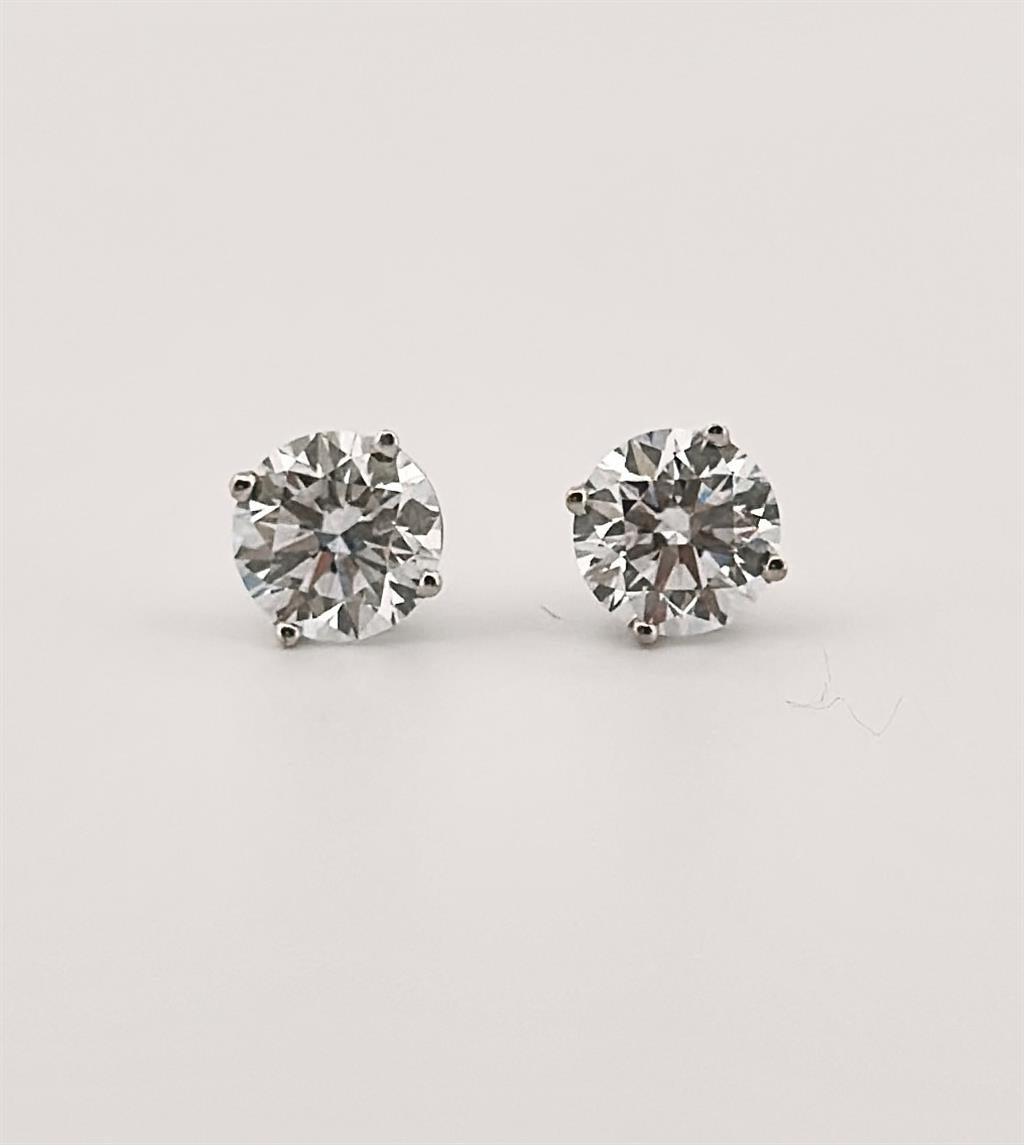 White Gold Lab Grown Diamond Earrings