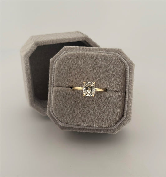 Yellow Gold Lab Diamond Engagement Ring