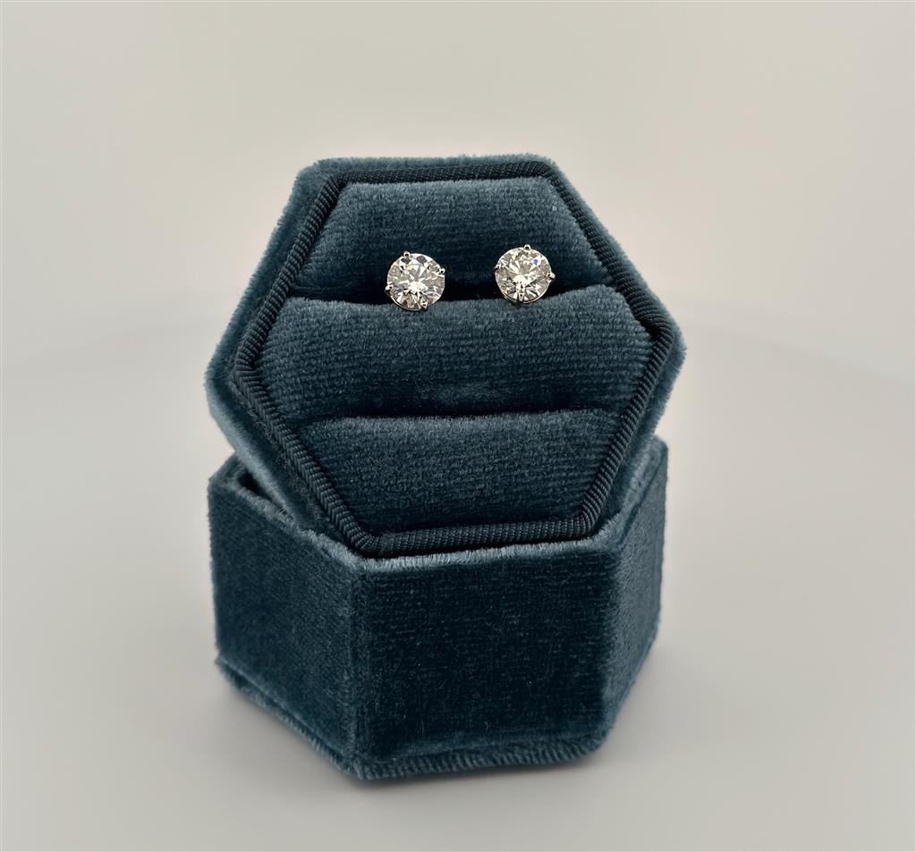 White Gold Lab Grown Diamond Earrings