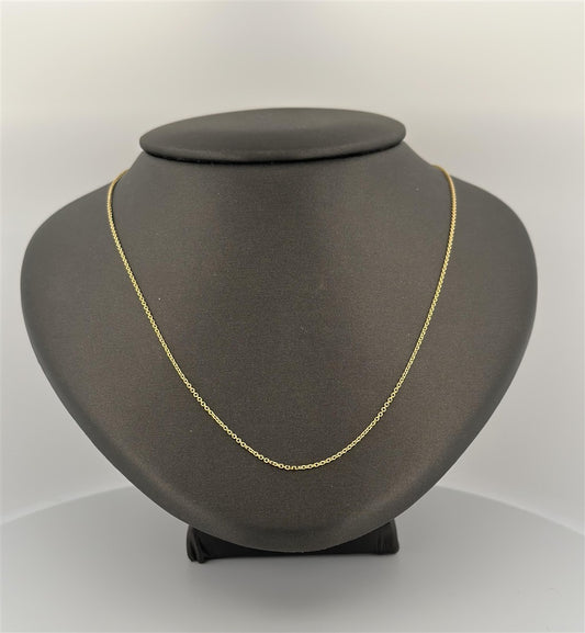 Yellow Gold Adjustable Tiffany Chain