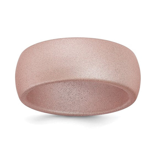 Pink Metallic Silicone Wedding Band